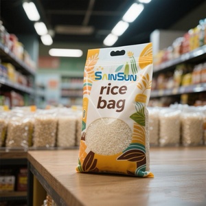 Moisture Proof Laminated Plastic Rice <b>Bag</b> | Custom Resealable <b>Zip</b> Lock Packaging Pouch - Product Image 4