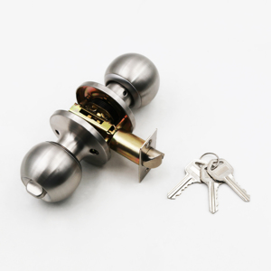 Hotel Main <strong>Door</strong> Lock ANSI Grade3 Privacy Tubular Lever Handle Lockset Ball Round <strong>Knob</strong> Lock Zinc Alloy Latch Cylindrical Lock Set - Product Image 6
