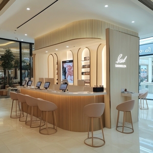 <span class=keywords><strong>Kiosque</strong></span> élégant de vernis à ongles de presse de centre commercial de beauté d'affichage d'ongles avec des armoires de mur support attrayant de stand de centre commercial - Product Image 4
