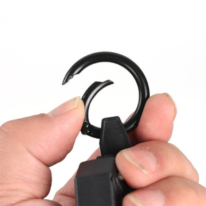 Cross-border Apple <b>GPS</b> tracker key tracker steel wire rope black telescopic outdoor backpack carabiner open loop - Product Image 5