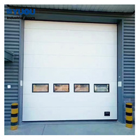 Porte Sectionnelle Industrielle Isolée, Porte Électrique à Levée Haute, Porte Sectionnelle Extérieure pour Entrepôt