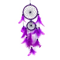 Attrape-rêves indien fait à la main avec décoration de plumes, vente en gros
