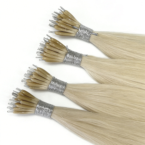 Extensions de cheveux vierges Remy doublement étirés de haute qualité, teints, à micro-anneaux et nano-anneaux, vente en gros d'usine - Product Image 3