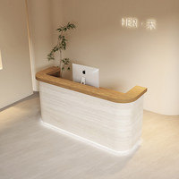 Comptoir de caisse pour magasin de vêtements, comptoir de bar, réception minimaliste moderne pour salon de beauté, bureau d'accueil