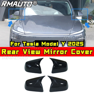 Car Rearview Cover Protect Mirror Caps Rear View Mirror Cover Body <b>Kit</b> For Tesla <b>Model</b> Y 2025 Car Accessories - Product Image 1