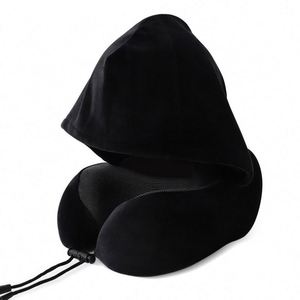 หมอนปรับแต่งได้พร้อมเมมโมรี่โฟม หมอนรองคอแบบมีฮู้ด สำหรับเดินทาง แคมป์ปิ้ง เหมาะสำหรับของขวัญส่งเสริมการขายและของขวัญทางธุรกิจ - Product Image 1