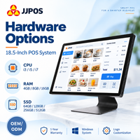 Terminal de point de vente tactile capacitif 18,5 pouces Windows/Android en métal pour restaurant, supermarché, commerce de détail OEM ODM