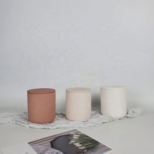 Bocaux à bougies en céramique mate givrée de 12 oz, personnalisables avec logo gravé, en porcelaine blanche, vente en gros, pour la fabrication de bougies - Product Image 1