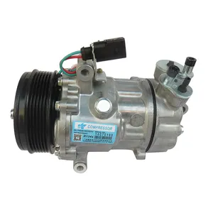 SD6V12 Car AC Compressor For Polo Derby Vento-IND SKODA FABIA RAPID OEM 14339N 6RF820803A 6RF820803B 6R0820803A