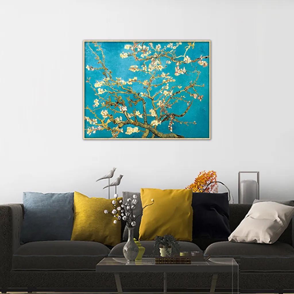 Tela di fiori di mandorla-Vincent van Gogh e riproduzione su tela e Poster stampa da parete Art Van Gogh stampa decorazione su tela per la casa