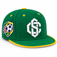 Casquettes de sport ajustables personnalisées en coton, 5 ou 6 panneaux, structurées, plates, bicolores, avec logo brodé, casquette de baseball