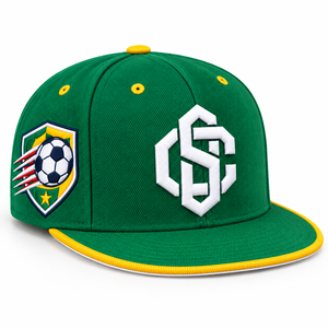 Gorras Deportivas Personalizadas Ajustables con Cierre a Presión, de Algodón, 5/6 Paneles, Estructuradas, Planas, de Dos Tonos, con Logotipo Bordado y Parche, Gorra de Béisbol - Product Image 3