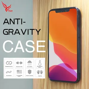 High Quality Anti-gravity Adsorption Sticky Nano Suction Anti Gravity Mobile Phone Cover Case For Iphone 11 pro max zero gravity