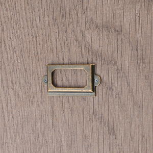 Rectangle Metal Card Holder Bronze 39x18mm For <b>Drawer</b> Wall Mounted Office Organizer - Product Image 4