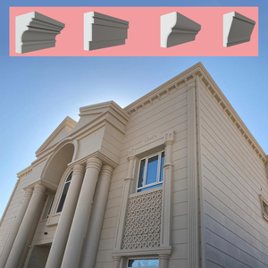 Parapet Cửa Sổ Khung Khuôn <span class=keywords><strong>Polystyrene</strong></span> EPS kiến trúc cornice mật độ cao <span class=keywords><strong>Polystyrene</strong></span> EPS bọt xây dựng cornices - Product Image 4