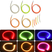 Ampoules LED rétro Edison flexibles FPC 2200K 2700K 6500K 3V/9V/12V/16V/24V 40mm-600mm COB Filament décoratif LED coloré DIY
