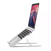 Support portable pour ordinateur portable en alliage d'aluminium réglable, support pour ordinateur portable, support pour tablette, support pliable pour ordinateur portable
