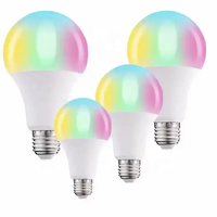 Ampoules LED RVB Intelligentes E27 B22 5W 7W 8W, Certifiées RoHS CE A60, Ampoule LED Multicolore avec Télécommande, Ampoule LED-A