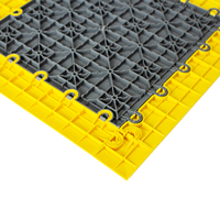 Dalles de sol modulaires professionnelles en vinyle à 4 boucles, à emboîtement rapide, antidérapantes, robustes, pour usage industriel en intérieur