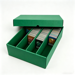 Factory Supply Custom Cardboard Storage Box Removable Divider Tray Trading Card Organizer For Sports Card Bulk Collectibles - Product Image 1