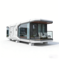Capsule Spatiale Modulaire de Luxe, Conteneur Préfabriqué Mobile Insonorisé, Hôtel Capsule, Chambre Modulaire ABS, Pod, Lits Superposés