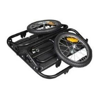 Remorque pliable en acier de bicyclette de cargaison d'outil de remorquage de véhicule simple avec le seau arrière monté de camion de fret pour le cyclisme extérieur