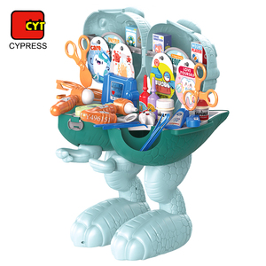 45 pièces jouets de dinosaure glissants faisant semblant de jouer au <span class=keywords><strong>docteur</strong></span>, ensemble médical dinosaure étui pour enfants - Product Image 2