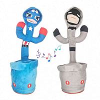 Jouet Danseur Cactus pour Fille, Figurine en Peluche Personnalisée, Animal en Peluche Chantant et Dansant (Canard, Chameau) pour Enfants