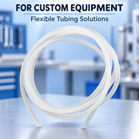 Tuyau en silicone translucide sur mesure, flexible et rond, pour applications d'équipement, fabrication OEM ODM, extrusion, usines en Chine et en Malaisie