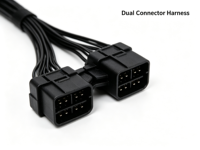 Arnés de cableado electrónico personalizado de fábrica, conector Molex, cable divisor en Y, ensamblaje automotriz, extensión macho-hembra