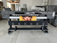 Imprimante photo à solvant écologique de 1,88 m, machine d'impression jet d'encre grand format de 6 pieds avec têtes XP600 pour bannière en vinyle PVC