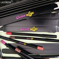Vente en gros Crayon à lèvres noir imperméable à l'eau Crayon de maquillage Vegan longue durée à haute teneur en pigment lisse Crayon à lèvres crémeux sans cruauté
