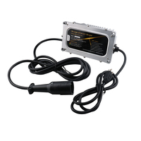 Chargeur de batterie embarqué portable industriel étanche Yamaha DL500 24V LiFePO4 15A pour véhicule électrique 500W, vélo électrique, voiturette de club, EZGO
