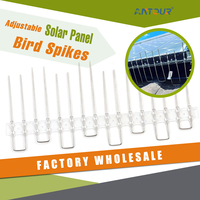 Paku Burung Panel Surya Stainless Steel Antour Dengan Basis PC Tahan UV untuk Perlindungan Atap Harga Pabrik Grosir