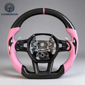 พวงมาลัยคาร์บอนไฟเบอร์แบบกำหนดเองสำหรับ Honda Civic รุ่นที่ 11, CRV รุ่นที่ 11, Type R, S, Acura Integra, RSX, Accord ปี 2022 2023 2024 - Product Image 1