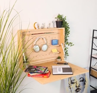 Table pliante murale flottante de bureau de salon Table murale peu encombrante pour chambre d'hôtel