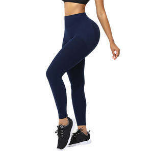 HEXIN 24 heures Scrunch Butt Gym Leggings Vente <span class=keywords><strong>en</strong></span> gros Pantalon de yoga <span class=keywords><strong>noir</strong></span> taille haute pour femmes Fermeture à taille élastique Motif imprimé - Product Image 4