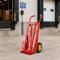Chariot à main robuste, capacité 300 lb, chariot à sacs en acier industriel, chariot pliable, OEM, roues pneumatiques réglables de 10 pouces