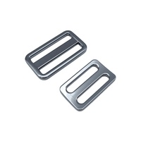 Conector de Correa Metálica Curva Personalizada para Bolsos, 25mm, Aleación de Zinc, Doble Ranura, Herraje para Correa, Fabricante OEM
