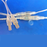 Câble de capteur de toilette intelligent M8 Mini 2 conducteurs étanche 3P broches en cuivre 2A/5A Transparent mâle femelle connecteur de courant nominal