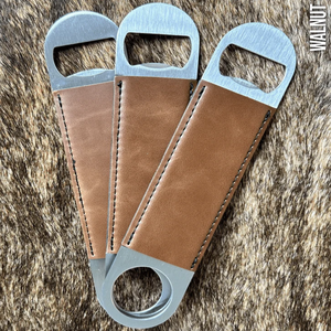 Ouvre-bouteille personnalisé vintage en acier inoxydable enveloppé de similicuir, gravé au laser pour un cadeau personnalisé - Product Image 6