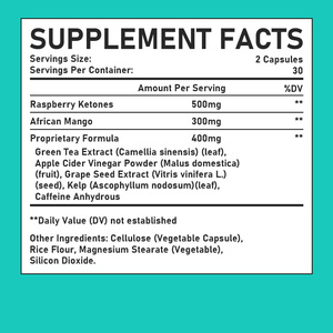 Premium Quality Fat Burner Capsules Contains Raspberry Ketones With African Mango Enhance Metabolic Function Slimming Capsules - Product Image 2