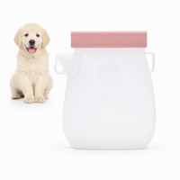 Bouteille d'eau pliable en silicone pour animaux de compagnie, portable, anti-fuite, pour chien et chat, distributeur d'eau pour la marche, le camping et la randonnée