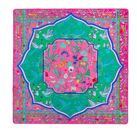 Tapis de Mahjong de Voyage de Luxe HaloOne 33x33 Pliable, Surface Silencieuse et Imperméable en Caoutchouc avec Sac de Rangement