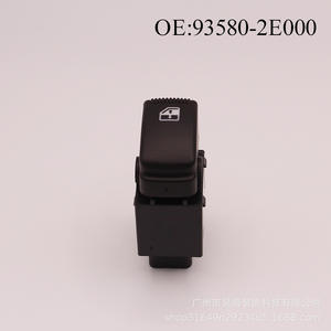 Botones de Control de Ventanas Automotrices Modernos para Tucson, de un Solo Interruptor, 93580-2E000, Nuevos, Material ABS para Fabricación - Product Image 3