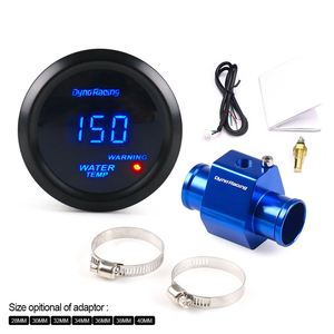Factory 2'' 52MM Car Digital <strong>Blue</strong> Led Water Temperature <strong>Gauge</strong> 40-150 Celsius With Water Temp Joint Pipe Sensor Adapter 1/8NPT - Product Image 1