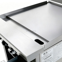 Cuisinière à gaz professionnelle de 36 pouces avec fours et plaque de cuisson, 120 000 BTU, équipement de cuisine professionnel de comptoir