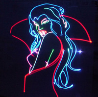 Lumière laser d'animation verte, projecteur laser d'animation RGB intelligent WIFI haute puissance pour extérieur, pointeur laser vert de Noël