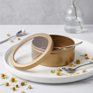 Hot Selling Food Grade Round Mousse <strong>Cake</strong> <strong>Tin</strong> Box 120*45mm Clear Window Metal <strong>Storage</strong> for Dessert Baking Packaging Custom Logo - Product Image 5