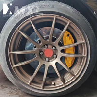 Rem otomatis MXLF50 4 Pot aluminium kaliper rem 355 380MM Rotor untuk VW Tiguan CC RAV4 Ford Mustang Mazda 6 Patrol XC90